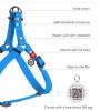 Waterproof Dog Harness Blue Color M Size 20-32 inch Heavy Duty Durable Dog Harness for Medium Dogs