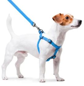 Waterproof Dog Harness Blue Color M Size 20-32 inch Heavy Duty Durable Dog Harness for Medium Dogs