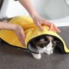 Dog bath towel soft coral fleece absorbent towel quick-drying bath towel convenient cleaning wipes