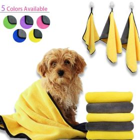 Dog bath towel soft coral fleece absorbent towel quick-drying bath towel convenient cleaning wipes