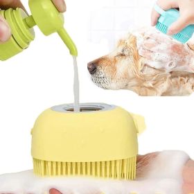 Bathroom Puppy, Big Dog Bath Massage Gloves Brush Soft Safety Silicone Pet Accessories for Dogs, Tools Mascotas Products (Color: Pink, size: 8.5x7.9x5.5cm)