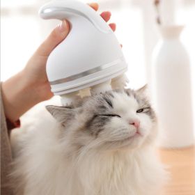 Pet Head Massager Multifunctional Household Electric (Specification: Sky Blue, Item No: Pet Head Massager)