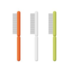 Ai Wo Pet Comb Cat Row Comb Dog Comb Special Stainless Steel Dense Teeth to Remove Floating Hair One Piece for Cross border Shipping (Specifications: green, colour: Stick Ice Teeth)